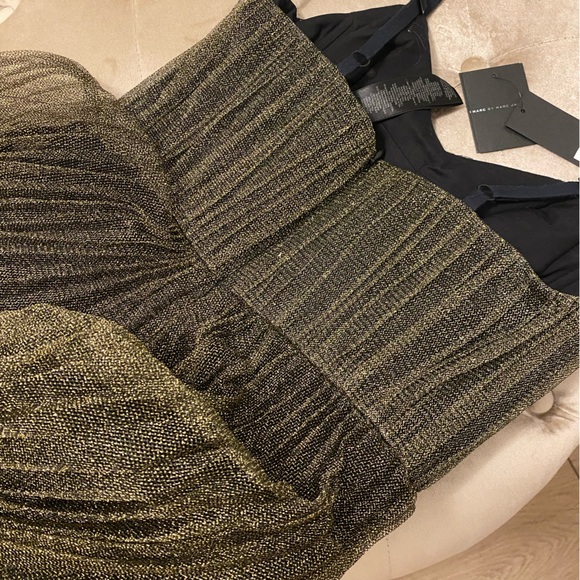 Marc jacobs gold tulle dress midi size 0 - Picture 9 of 15